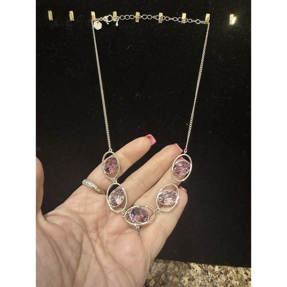Touchstone Crystal In Rotation Necklace 15-18